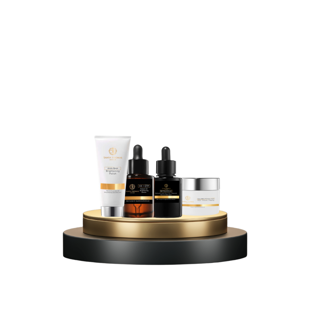 Hyperpigmentation Skincare Combo, Brightening Skincare Set, Retinol for Hyperpigmentation, Skin Brightening Pads, AHA BHA Exfoliating Polish